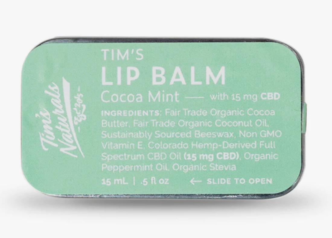 Tim's Lip Balm Tin - Cocoa Mint