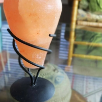 Himalayan Salt Cone Candle Holder with Stand
